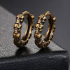 Punk Geometric Skull Copper Earrings