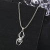 Punk Hip Hop Alloy Skull Pendant Necklace With Cartoon Characters Electroplated For Men And Women