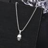 Punk Hip Hop Alloy Skull Pendant Necklace With Cartoon Characters Electroplated For Men And Women