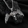 Punk Hip Hop Alloy Skull Pendant Necklace With Cartoon Characters Electroplated For Men And Women