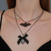 Punk Hip Hop Alloy Skull Pendant Necklace With Cartoon Characters Electroplated For Men And Women