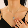 Punk Hip Hop Alloy Skull Pendant Necklace With Cartoon Characters Electroplated For Men And Women