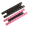 Punk Jewelry Artificial Leather Bracelet With Rivet Chain Geometric Pattern Handmade Unisex