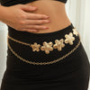 Punk Metal Waist Chain With Starfish Design For Female