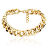 Punk Rock Geometric Cross Chain Alloy Choker Necklace Unisex Electroplated Fashion Jewelry