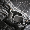 Punk Solid Color Titanium Steel Men'S Rings