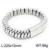 Punk Solid Color Titanium Steel Polishing Bracelets