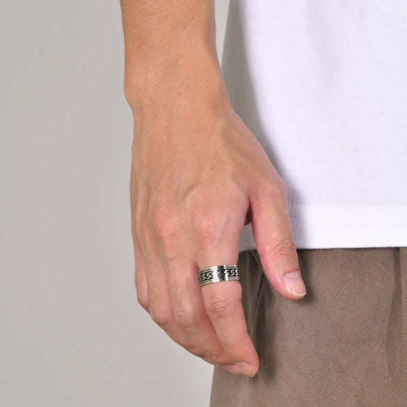 Punk Streetwear Geometric 304 Stainless Steel Men'S Rings