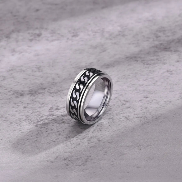 Punk Streetwear Geometric 304 Stainless Steel Men'S Rings