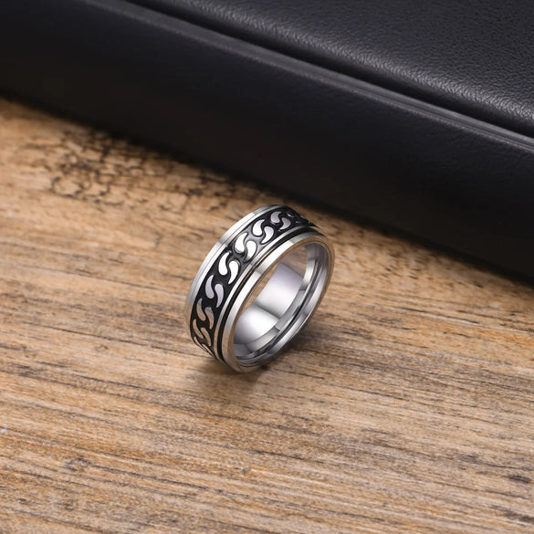 Punk Streetwear Geometric 304 Stainless Steel Men'S Rings