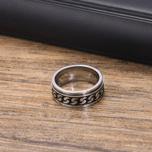 Punk Streetwear Geometric 304 Stainless Steel Men'S Rings