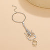 Punk Style Alloy Body Chain With Rhinestones And Animal Zodiac Pattern For Women