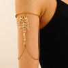 Punk Style Alloy Body Chain With Rhinestones And Animal Zodiac Pattern For Women