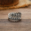 Punk Style Alloy Electroplated Spine Skull Centipede Shape Unisex Ring