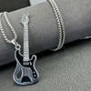 Punk Style Alloy Pendant Necklace With Geometric Pattern And Pearl Chain Electroplated