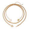 Punk Style Asymmetric Imitation Pearl Beaded Necklace With Geometric Pattern For Women