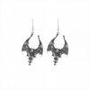 Punk Style Bat Earrings Zinc Alloy Electroplating For Women