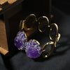 Punk Style Crystal Heavy Industry Cut Out Wide Edge Electroplated Gold Bracelet For Women