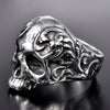 Punk Style Domineering Titanium Steel Unisex Ushaped Retro Ring With Electroplating