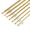 Punk Style Doublewoven Sixchain Stainless Steel Necklace With Wave Pattern And Electroplating Treatment