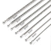 Punk Style Doublewoven Sixchain Stainless Steel Necklace With Wave Pattern And Electroplating Treatment