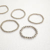 Punk Style Exaggerated Round Bead Chain Geometric Metal Alloy Electroplated Women's Sixpiece Bracelet