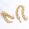 Punk Style Geometric Hshaped Electroplated Stainless Steel Bracelet Jewelry