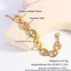 Punk Style Geometric Hshaped Electroplated Stainless Steel Bracelet Jewelry