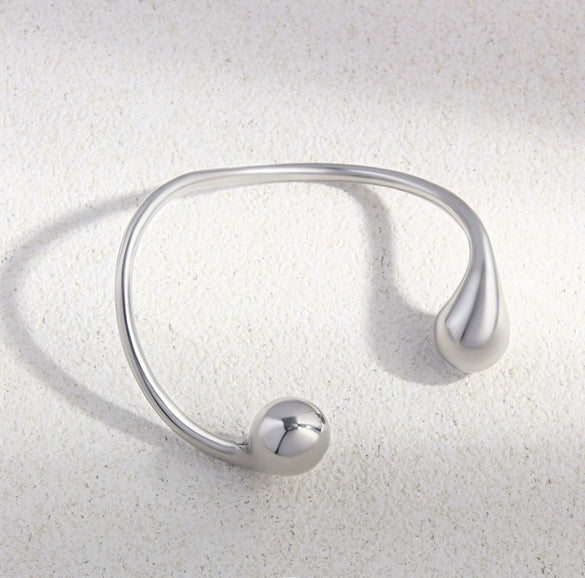 Punk Style Geometric Hshaped Electroplated Stainless Steel Bracelet Jewelry