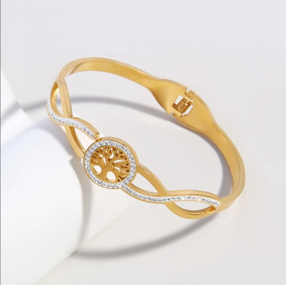 Punk Style Geometric Hshaped Electroplated Stainless Steel Bracelet Jewelry
