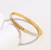 Punk Style Geometric Hshaped Electroplated Stainless Steel Bracelet Jewelry