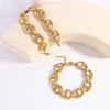 Punk Style Geometric Hshaped Electroplated Stainless Steel Bracelet Jewelry