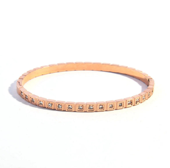 Punk Style Geometric Hshaped Electroplated Stainless Steel Bracelet Jewelry