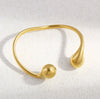 Punk Style Geometric Hshaped Electroplated Stainless Steel Bracelet Jewelry