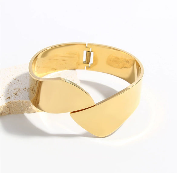 Punk Style Geometric Hshaped Electroplated Stainless Steel Bracelet Jewelry
