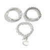Punk Style Lock Pendant Alloy Bracelet With Geometric Pattern And Electroplating For Women