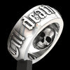 Punk Style Skull Ring Metal Geometric Pattern Electroplated Men's Jewelry