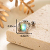 Punk Style Snake Animals Metal Inlay Moonstone Cartilage Earrings Titanium Steel Screw Rod