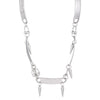 Punk Style Stainless Steel And Alloy Rivet Cross Handmade Clavicle Chain Necklace For Men And Women