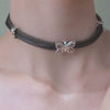 Punk Style Stainless Steel And Alloy Rivet Cross Handmade Clavicle Chain Necklace For Men And Women