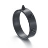 Punk Style Stainless Steel Geometric Electroplated Selfdefense Antiwolf Ring Unisex Couple Jewelry