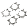 Punk Style Stainless Steel Round Pointed Cone Rivet Electroplated Unisex Earrings