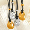 Punk Style 316L Stainless Steel And Organic Glass Necklace And Earrings With Stars Sun And Moon Clouds Cosmic Pattern And Electroplating Treatment