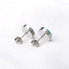Punk Style Titanium Steel Geometric Polished Unisex Earrings