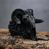 Punk Vintage Sheep Head Shape Stainless Steel Ring