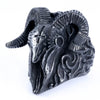 Punk Vintage Sheep Head Shape Stainless Steel Ring