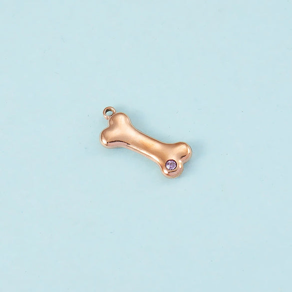 Puppy Bone Pendant Jewelry Accessories Stainless Steel Inlaid Electroplating