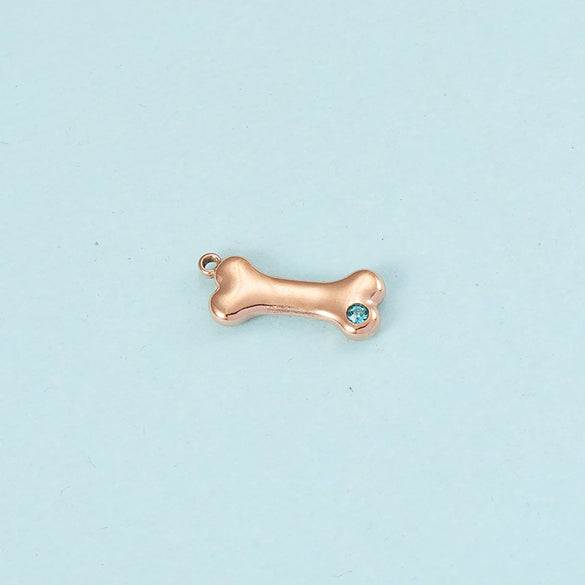 Puppy Bone Pendant Jewelry Accessories Stainless Steel Inlaid Electroplating