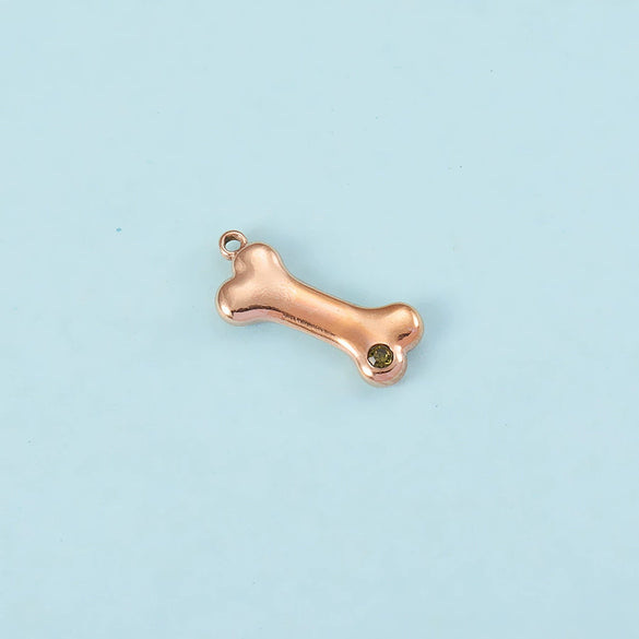 Puppy Bone Pendant Jewelry Accessories Stainless Steel Inlaid Electroplating