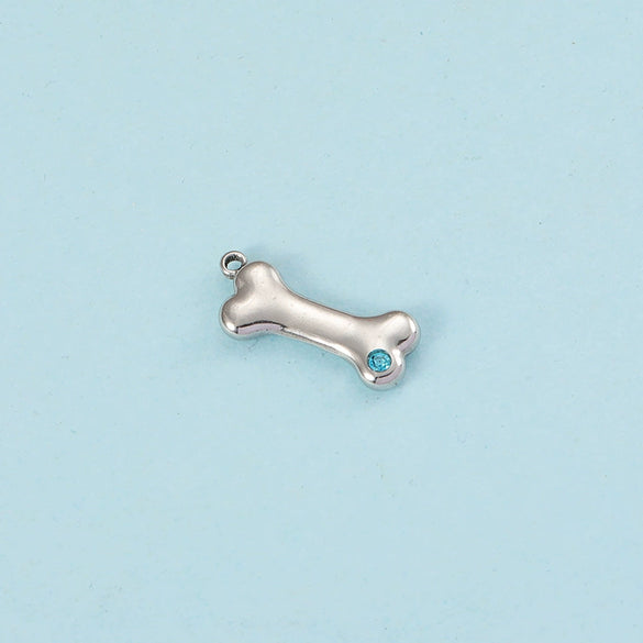 Puppy Bone Pendant Jewelry Accessories Stainless Steel Inlaid Electroplating
